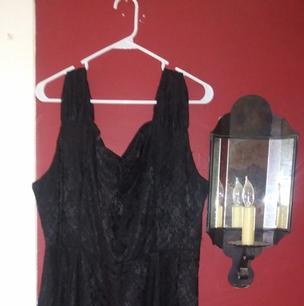 Hot topic black lace plus size dress